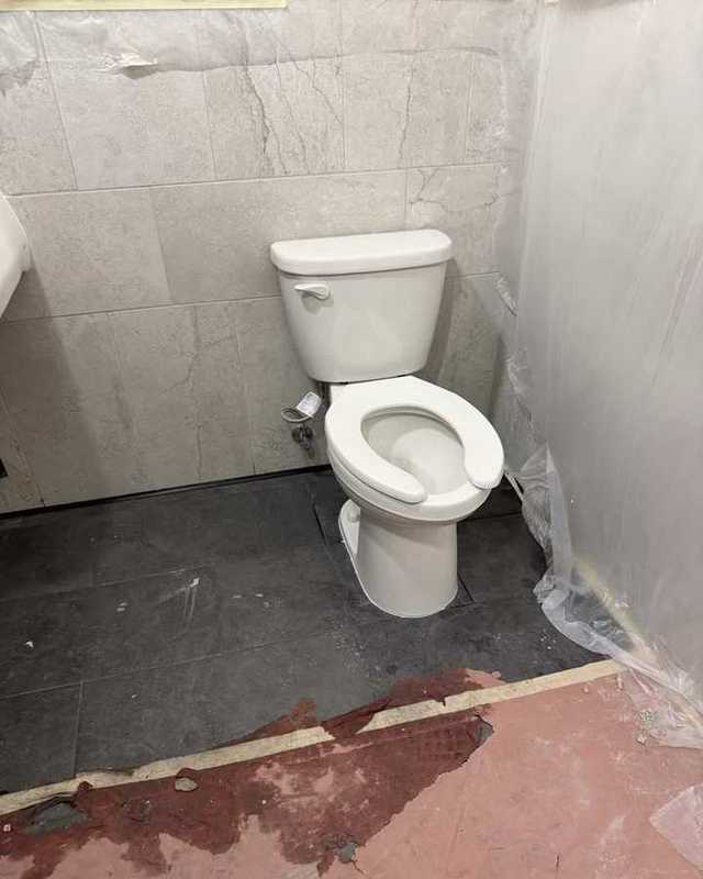 Inodoro instalado